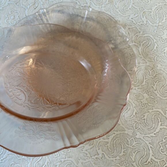 3  American Sweetheart Pink Depression Glass Salad Plates - Picture 8 of 10